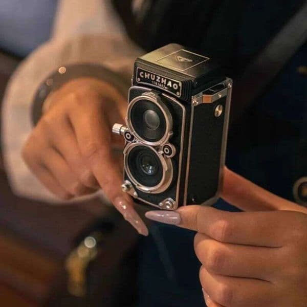 Dual-Lens Reflex Digital Camera, Retro Ccd High-Definition, Student Beginner, Female Travel Compact Camera
