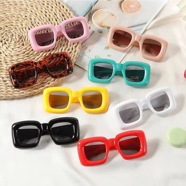 3-12 Years New Square Sunglasses for Boys Girls Y2K Retro Design Shades Candy Color Goggle Sun Glasses Kids Children Eyewear ddmyshoesvip X260205
