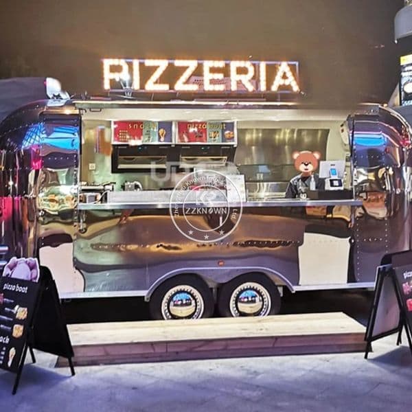 Mobile Food Trailer Fully Equipped Kitchen Food Trailer Pizza Truck for Sale Street Food Cart