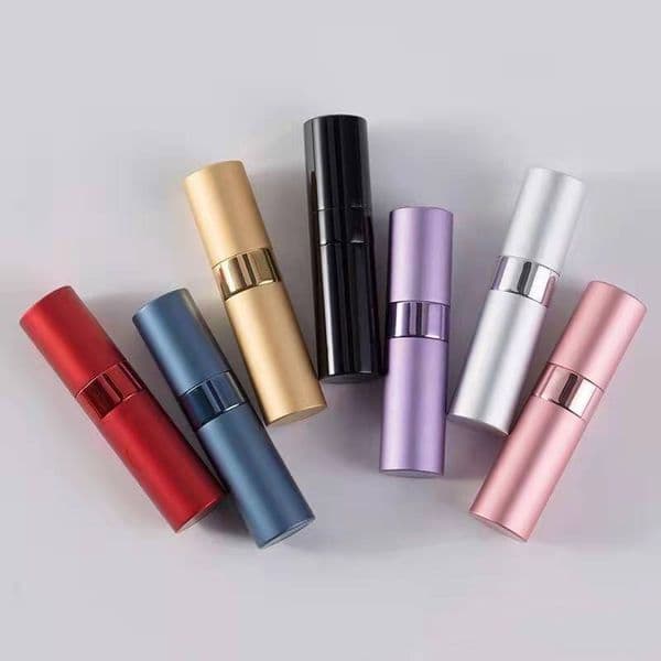 8ML 10ML Spray Perfume Bottle Glass Aluminum Case Atomizer Travel Empty Refillable Cologne Dispenser Portable Sprayer Pump for Men and Women Cosmetic Packaging