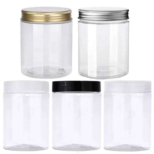 300Ml Empty Plastic Jar Clear Wide Mouth Food Storage Jars For Candy Cookies Cosmetic Containers Face Cream Sample Pot 12315600