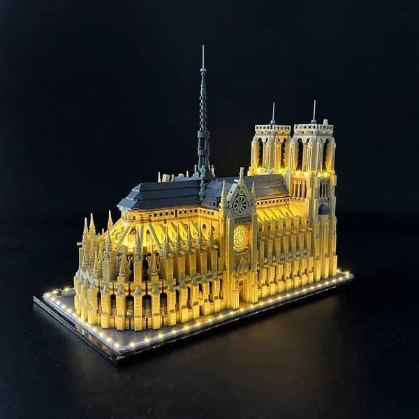 2026 New New BYB LED perfume Light Kit For 21061 Notre Dame De Paris Blocks Decorative Lamp cologne Remote Control Not Included Building Xj250702 Toys Designer