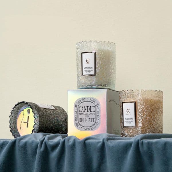 Free shipping Scented in Glass Cup | less Aromatherapy Candle for Home Fragrance & Decor