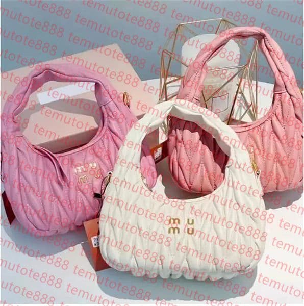 Womens satchel bag Wander Matelasse underarm hobo with shoulder strap cleo handbags Genuine Leather clutch tote mens Designer pu