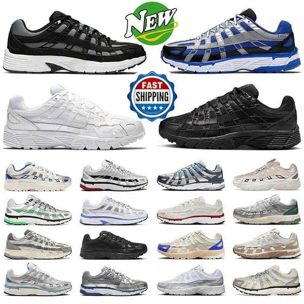 Designer Shoes P6000 Men Women Sneakers Triple Black White Khaki Wolf Grey Metallic Blue Outdoor Sports P6000s Mens Trainers Jogging Walking 3645