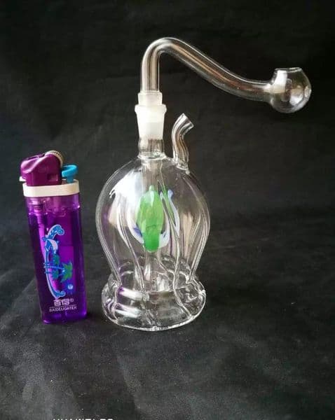 Round-edged cigarette kettle Bongs Oil Burner Pipes Water Pipes Glass Pipe Rigs Smoking