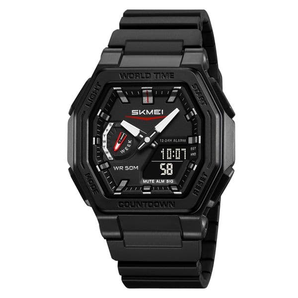 Multifunctional electronic watch luminous waterproof outdoor sports electronic watch hourly time daylight saving time c4