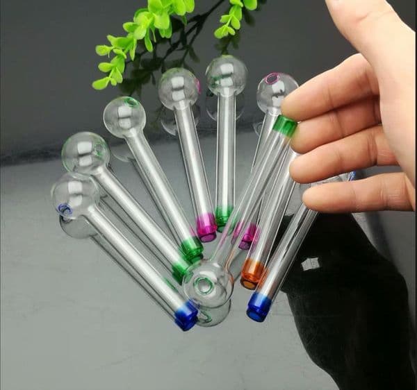 Smoking Pipes Spray-painted mini-glass direct-fired pot Glass Bongs Oil Burner Pipes Water Pipes Oil