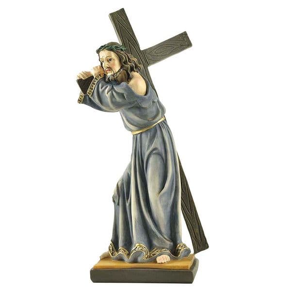 Jesus Statue Cross Decoration Home Decor Crafts Church Decorations Catholic Gift Resin Jesus Figurines Jesus Resin Statue Jesus