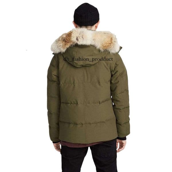 Mens Moncleat Winter Men Down Jacket Gooses Puffer Jacket Homme Outdoor Jassen Outerwear Real Coyote Fur Warm Hooded Windproof Waterproof Thicken Coat Doudoune 8c6