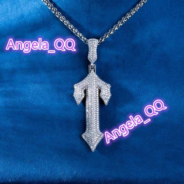 Trendy Lab Grown Moissanite Diamond vvs1 Studded Hip Hop Pendants for Bold and Edgy Fashion Enthusiasts Custom Fine Jewelry Pendants for Sale