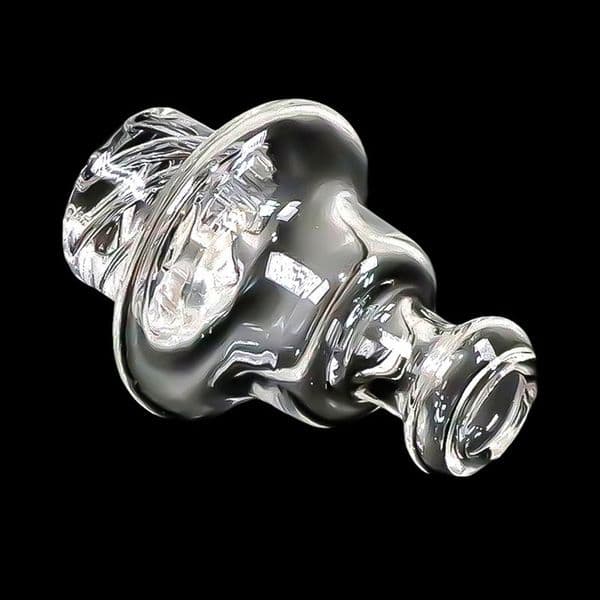 2Pcs 20mm OD Clear UFO Cyclone Glass Vortex Carb Cap