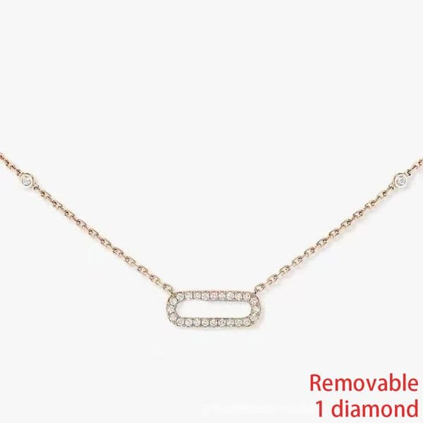 Necklace womens necklace designer jewellery chains pendant titanium steel charm anniversary gift for women gold plated holiday