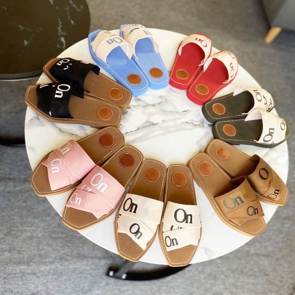 designer sandals women slippers slides fashion retro style versatile luxury floral slippers leather and rubbe guccis pradas uggs chanels fendis hermes versaces lv