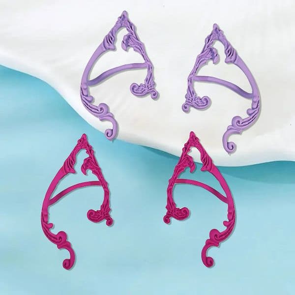 Elf Ear Cuffs Light Style Alloy Material Fashion Exquisite Cosplay Elegant Temperament Party Participation