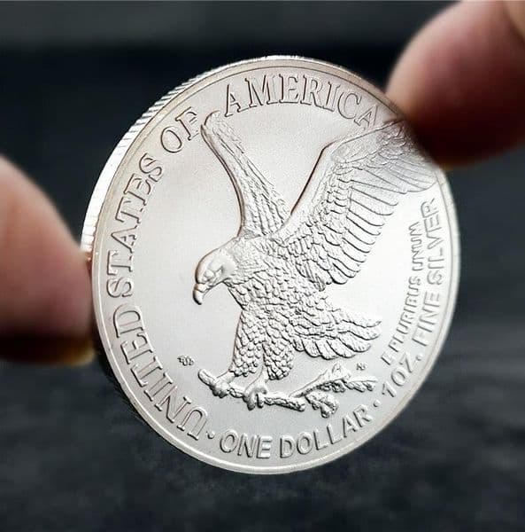Arts and Crafts Spread your wings eagle 2022 American Eagle Ocean gold silver commemorative coin
