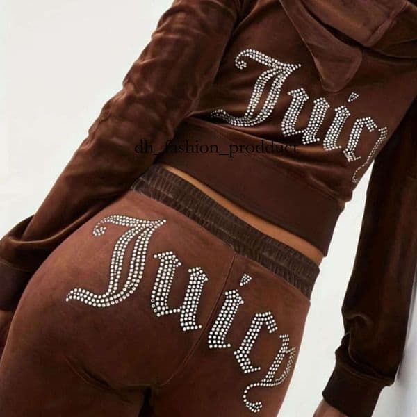 Juicy Tracksuit Fashion Set Women Juicy Designer Clothes Tracksuit Women Sporting Red Suits Slim Casual Velvet Women Set Track Suit Couture Sweatsuits 408 532