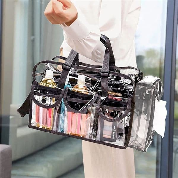 Mens Womens Cosmetic Bag Transparent Waterproof Large-Capacity Lipstick Toiletries Skin Care Products Organizer Makeup Bag 250704