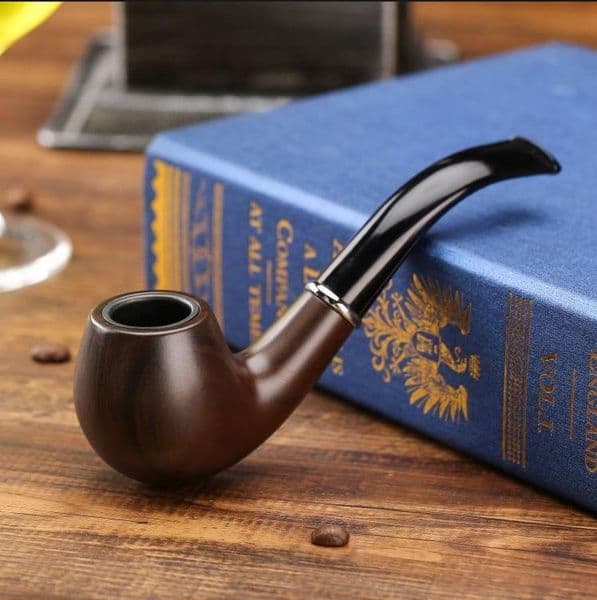 Pipe Smoking Resin pipe imitates wooden tobacco scoop, iron pot, wood grain pipe