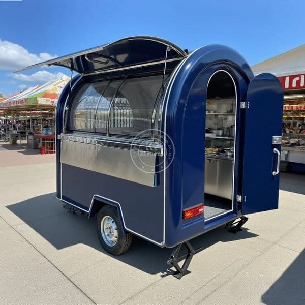 USA Custom Food Truck Commercial Catering Mobile Bar BBQ Food Cart for Park Coffee Shop Startups