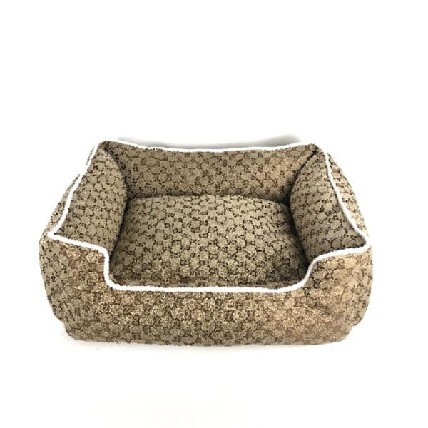 Dog Beds Furniture Kennels Warm Designer Classics Print Cloth Kennel Pad For Small Medium Dogs Schnauzer Poodle French Bulld Ot3Nl
