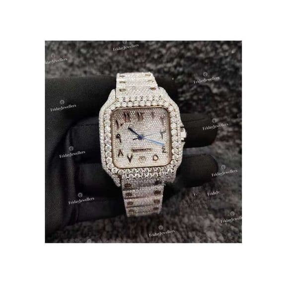Top Selling Moissanite VVS Clarity Dia Studded Iced Out Watch with Custom Available at Wholesale Price