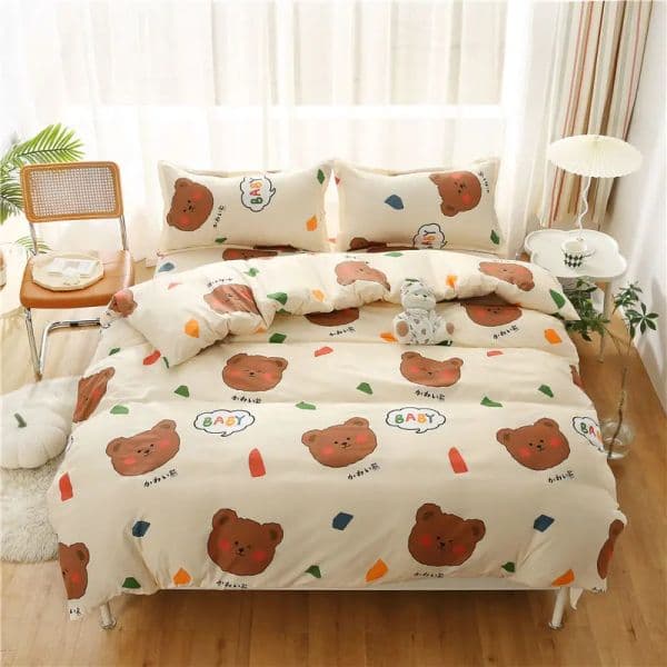 High End Bed Sheets Comfortable and Lightweight Duvet Cover Suitable for All Skin Types Students in All Seasons Quilt Cover