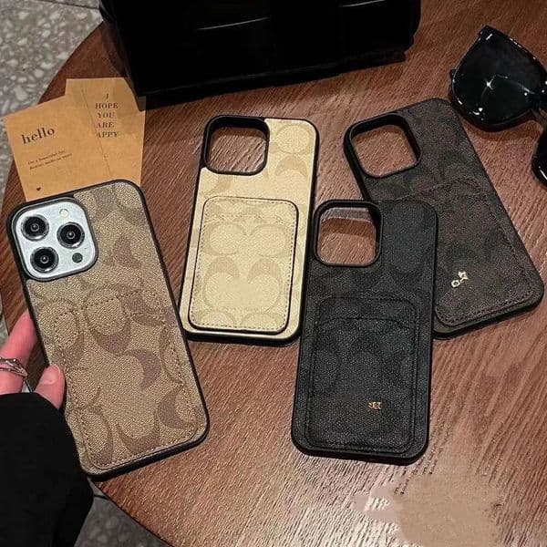 Fashion Leather Card Insert Case Suitable for Iphone 15 Promax Phone Case, Apple 14 Full Package, 11/12/13 Anti Drop