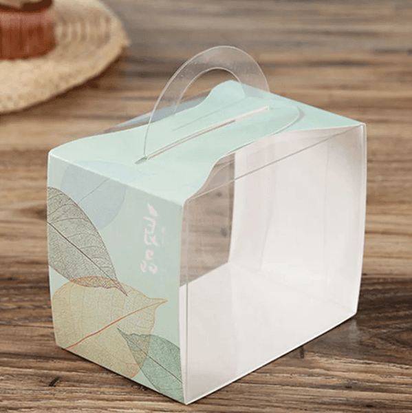 Transparent Cake Box Wedding Candy Boxes Visible Party Wedding Favors Baking Cake Boxes Flower PVC Gift Box