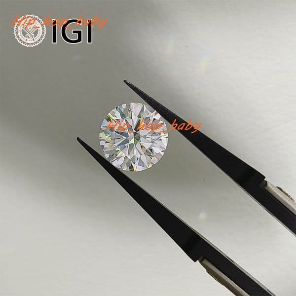 CVD 1-1.5ct Round Cut IGI Certified Wholesale Lab Created Diamond VVS2 CVD Lab Grown Diamond for Jewelry