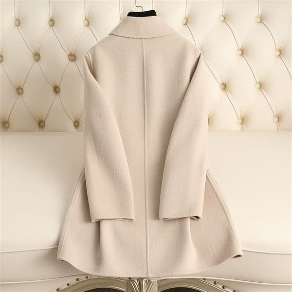 D6315 Double-faced fleece wool coat for women short 2024 autumn and winter new Chinese style mother's wear
