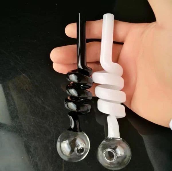 New Color spiral straight pot ,Wholesale Bongs Oil Burner Pipes Water Pipes Glass Pipe Oil Rigs Smoking Free Shipping