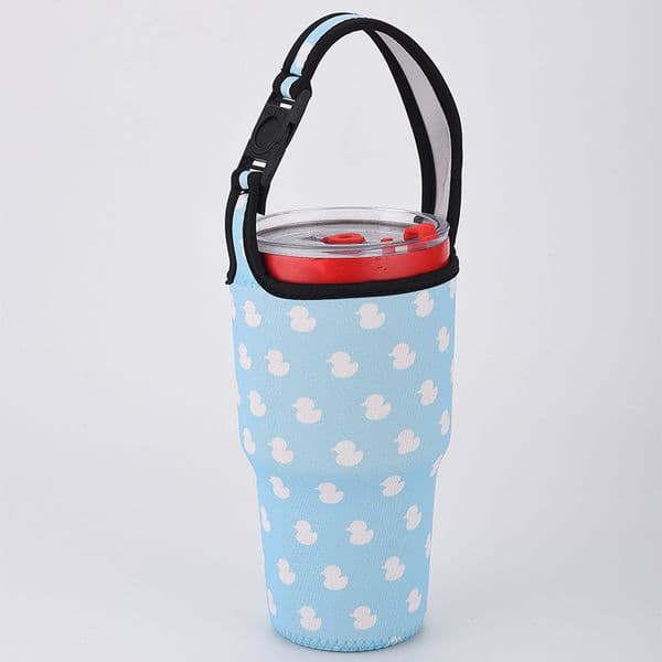 New Car Ice King Water Cup Cover Diving Material Exquisite Coffee Cup Cover Portable Strap Insulated a wide range of styles