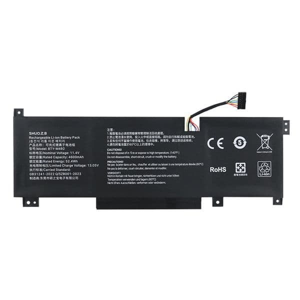 BTY-M492 Laptop Battery Replacement for MSI WF66 WF76 11UI 11UJ Katana GF66 11UD 12UG Crosshair 15 17 A11UCK A11UDK A11UEK Pulse GL66 GL76 11UDK Sword 15 A11U Series