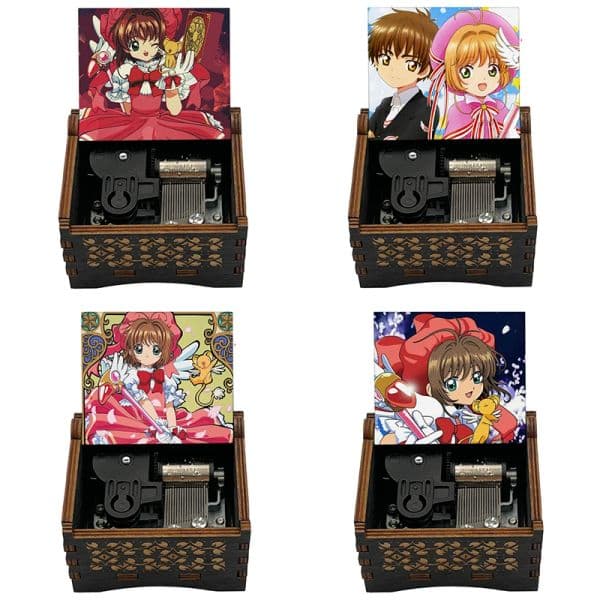 Anime Cardcaptor Sakura music CATCH YOU CATCH ME Wood mechanical Music Box Toys For Girls New year Christmas gift