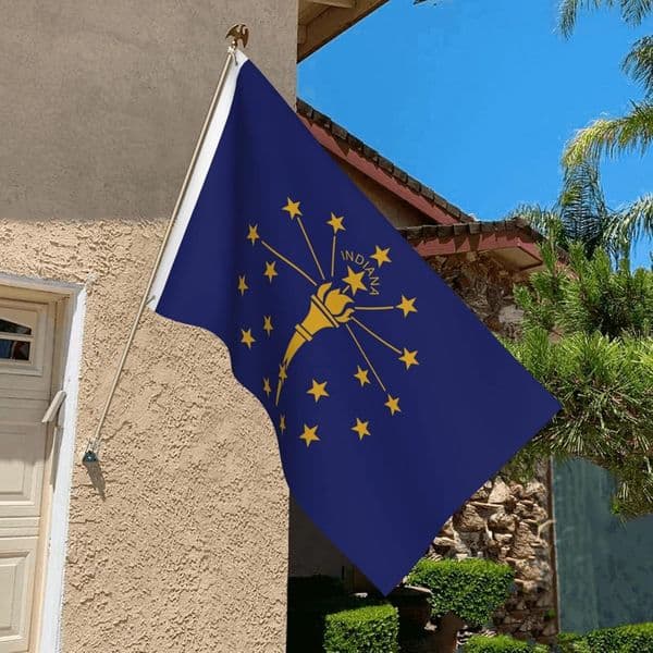 90*150cm State Indiana Flag For Decoration
