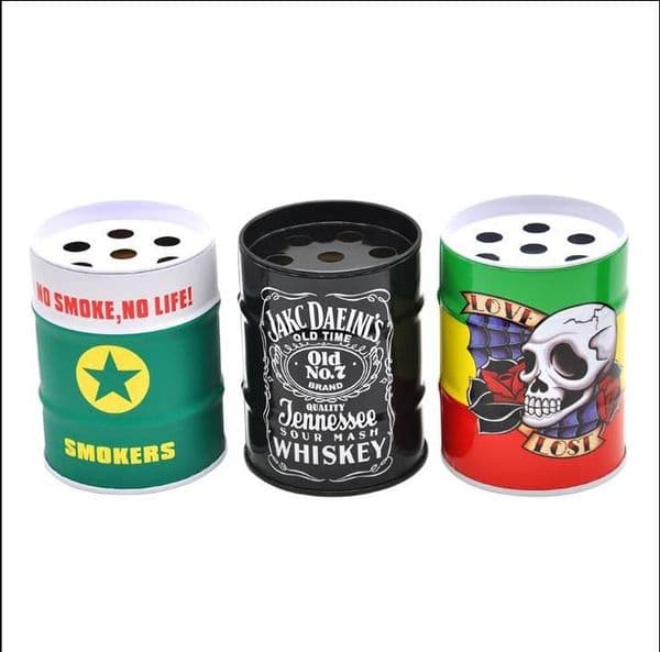 Smoking Pipes Fashionable personalized ashtray Creative oil Bucket Ashtray Stainless steel gasoline