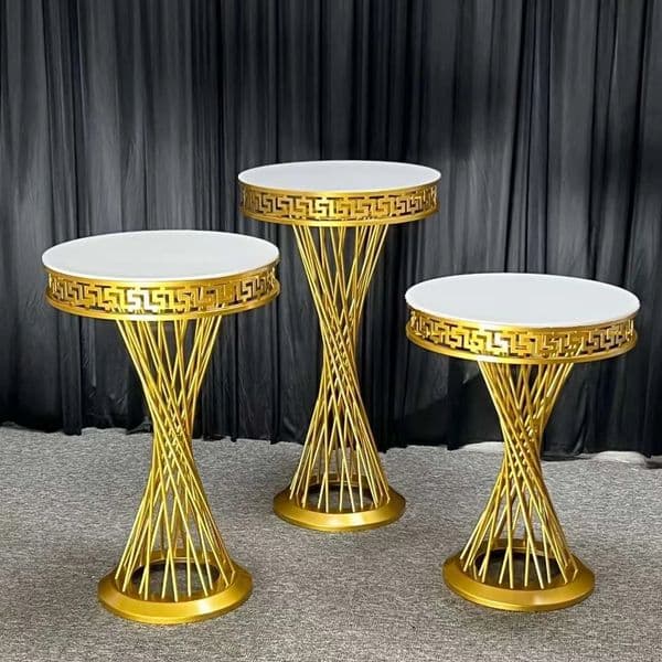 New Round Cylinder Pedestal Display Art Decor Cake Rack Plinths Pillars for DIY Wedding Party Decorations Holiday