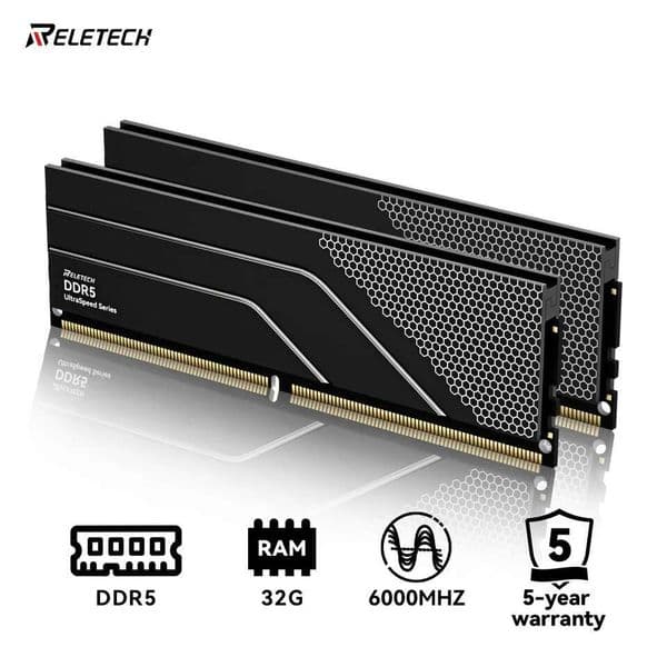 DDR5 6000MHz 32GB(2x16GB) RAM CL42 Overclocking Diy Gaming Computer Memory Intel XMP AMD Expo CompatibleRAM by Micron