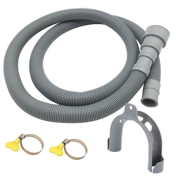 1.5/2/3/4M PVC Washing Machine Dishwasher Drain Waste Hose Extension Pipe With Bracket Set Wash Machine Ablaufschlauch #W0