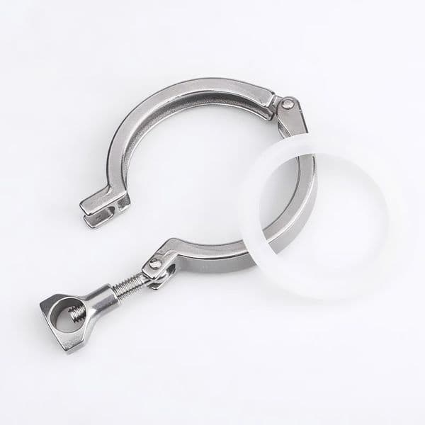 4inch Sanitary Tri Clamp Clamps Clover For Ferrule,Middle Type Ferrule Flange,Sanitary Fitting for Home Brewing,SS304