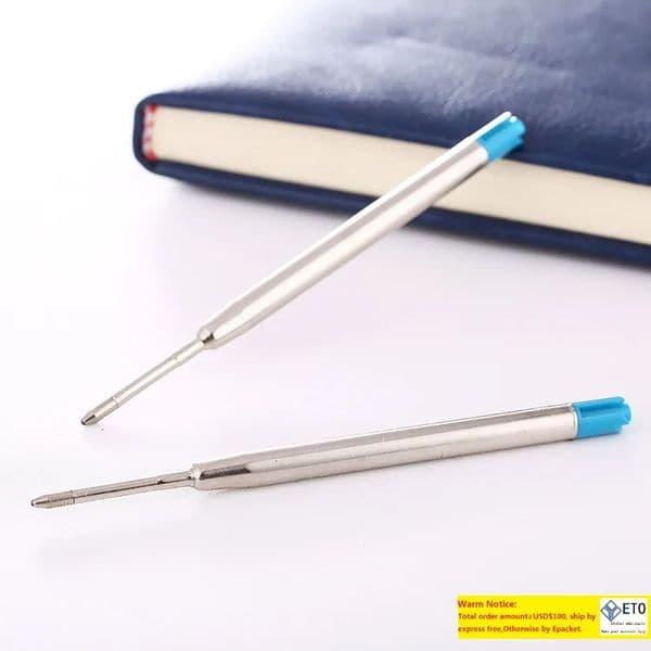 Wholesale International Standard Size Interchangeable Refill Metal Barrels High Quality Fine Ink Replaceable Refills For Ball Pen LL