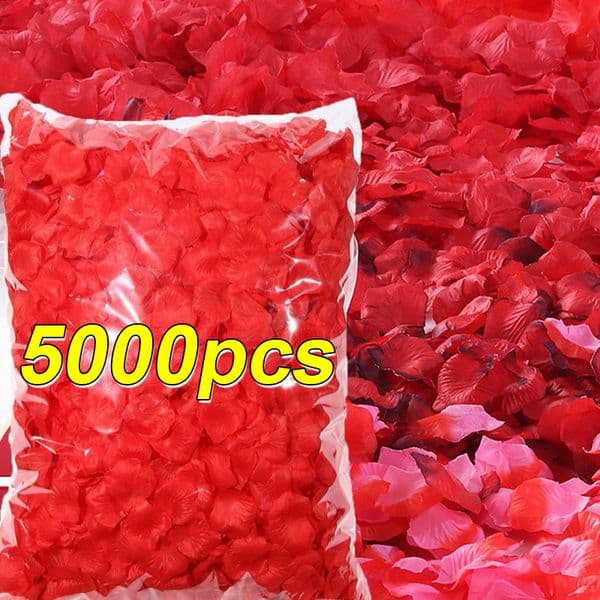 Wholesale Artificial Silk Rose Petals Colorful Red Black Simulation Fake Flowers Petal Wedding Valentines Day Romantic Party