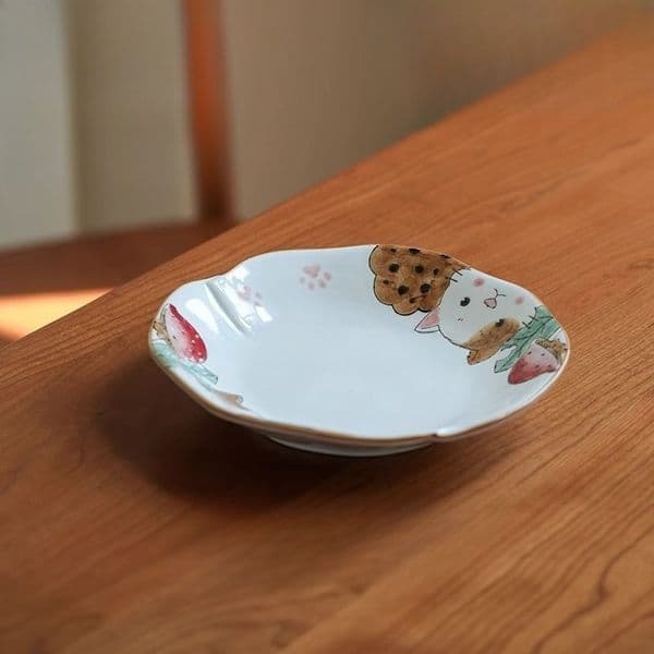 Cute Ceramic Plates for Home Use New Underglaze Colored Plates and Tableware