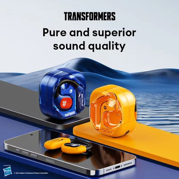 TRANSFORMERS Wireless Fashion Headphones Ear Hook Earphones HIFI Stereo Sound Sport Music Earbuds Long Endurance Gifts Tf-T18 ddmyMon ddmyMon