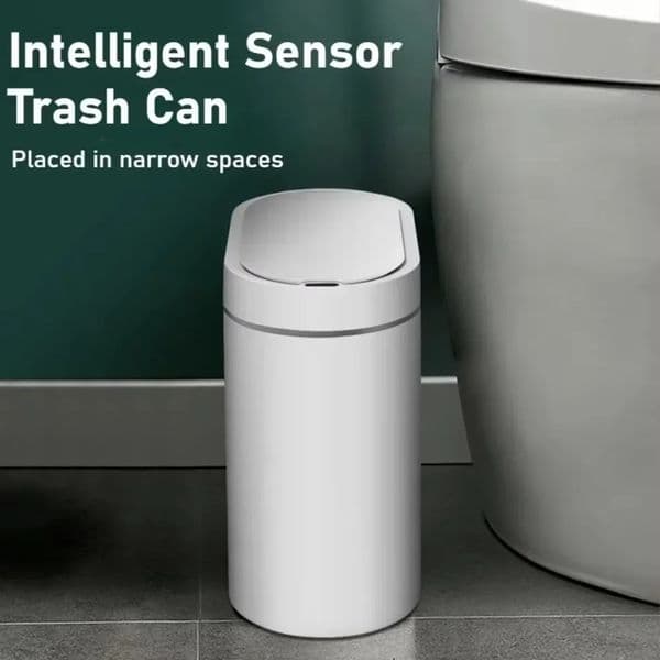 Sensor Garbage Bins Large Capacity Automatic Trash Can Waste Paper Baskets Waterproofing Odor Isolation Garbage Bin Toiletries
