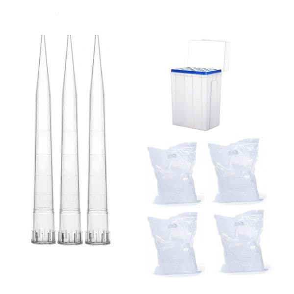 A-GEN 5mL Tips, W/Graduation, Bagged, E-Beam Sterile, DNase/RNase Free,Non-Pyrogenic,Fit with Eppendorf, Biohit, Watson, Gilson(P), DLAB pipettors (400PCS