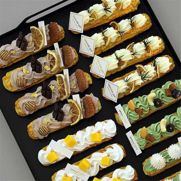 sweets model restaurant bakery shop store decor showcase cabinet display props simulation fake dessert choux pastry cream puff