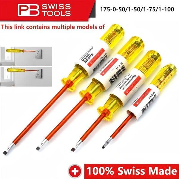 PB SWISS TOOLS 175 series 0-50/1-50/1-75/1-100 voltage tester, voltage tester, made of special spring steel alloy, durable