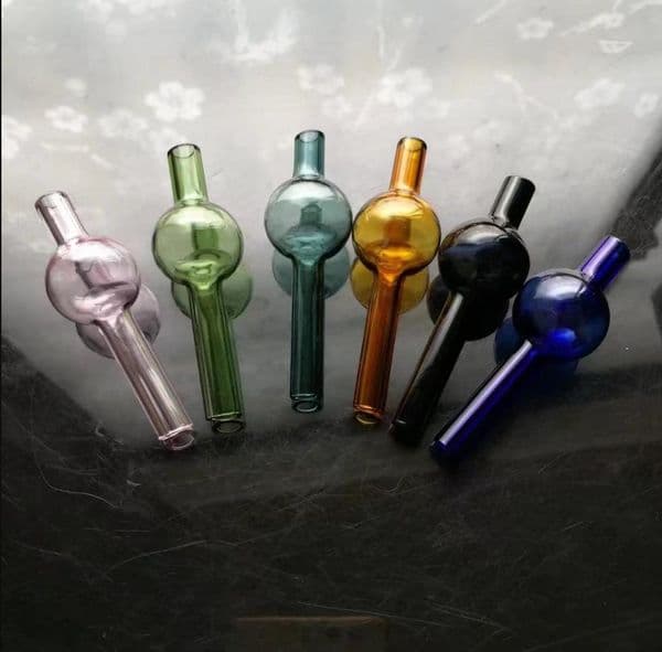 Glass Smoking Pipes Manufacture Hand-blown bongs Colored glass suction nozzle